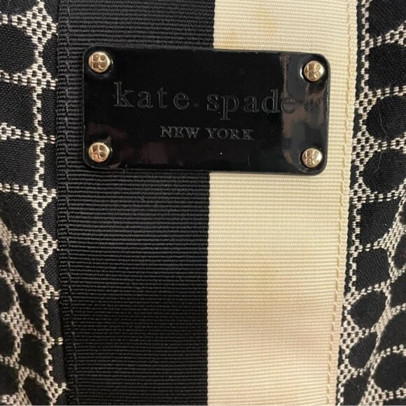 Kate Spade Diaper Bag Two Tone Classic Monogram w/ Stroller Strap & Changing Pad - Picture 5 of 9